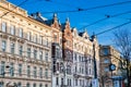 Antique beautiful buildings at the Old Town in Prague Royalty Free Stock Photo