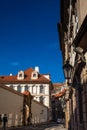 Beautiful architecture of the buildings at Prague old town Royalty Free Stock Photo