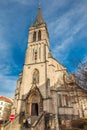 The Powder Tower or Powder Gate a gothic tower ithat used to be one of the original city gates and separates the old town from the Royalty Free Stock Photo