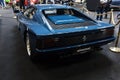 Prague, Czech Republic - April 13th 2019: Dark blue Ferrari Testarossa at Autoshow PVA EXPO Praha Letnany 2019