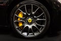 Prague, Czech Republic - April 13th 2019: Ferrari Wheel at Autoshow PVA EXPO Praha Letnany 2019