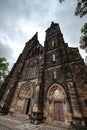 PRAGUE, CZECH REPUBLIC - 11 AUGUST 2019: Church of St. Peter and Paul at Vysehrad castle, Prague, Czech Republic Royalty Free Stock Photo