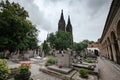 PRAGUE, CZECH REPUBLIC - 11 AUGUST 2019: Church of St. Peter and Paul at Vysehrad castle, Prague, Czech Republic Royalty Free Stock Photo