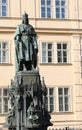 Prague, Czech Republic - August 23, 2016: Statue of King Charles Royalty Free Stock Photo