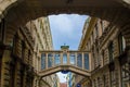 Prague, Czech Republic; 5/17/2019: Bridge of the building of ÃÅedok in NekÃÂ¡zanka Street