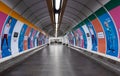 Prague - Czech Republic - Colorful pedestrian tunnel of the Mustek station