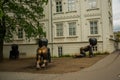 Prague, Czech Republic: Crawling Babies monument by David Cerny at Kampa Park. The Babies are a symbol of the communist era and is