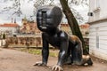 Crawling Giant Baby Statue in Prague