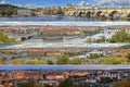 Collage of landmarks of Prague, Czech Republic