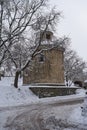 Prague, Czech Republic - December 3, 2023 - Old St. Martin\'s Rotunda at Vysehrad (Upper Castle)