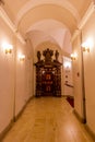 PRAGUE, CZECH REPUBLIC - DECEMBER 17, 2020: Portal Senatus in the Old Town Hall in Prague, Czech Republ