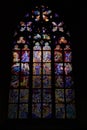 Stained glass windows of the main cathedral of Prague