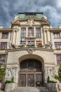 Prague czech republic facade of an ornate building