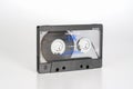 PRAGUE, CZECH REPUBLIC - FEBRUARY 20, 2019: Audio compact cassette Sony UX chrome 90 view from left. Audio cassette on a white Royalty Free Stock Photo