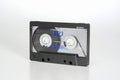 PRAGUE, CZECH REPUBLIC - FEBRUARY 20, 2019: Audio compact cassette Sony UX chrome 90 view from right. Audio cassette on a white Royalty Free Stock Photo