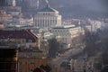 Prague, Czech republic - February 24, 2021. Building of Podoli Waterworks - Podolska vodarna