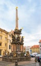 Column of the Holy Trinity in Prague City Royalty Free Stock Photo