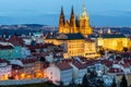 Prague, Czech Republic. Hradcany (Prague Castle) with St. Vitus Royalty Free Stock Photo