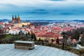 Prague, Czech Republic. Hradcany (Prague Castle) with St. Vitus Royalty Free Stock Photo