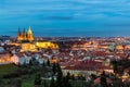 Prague, Czech Republic. Hradcany (Prague Castle) with St. Vitus Royalty Free Stock Photo