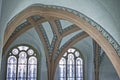 Prague, Czech Republic: the interior of the Klausen synagogue with a vaulted ceiling and decorated windows