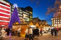 PRAGUE,CZECH REPUBLIC-JAN 05, 2013: Prague Christmas market