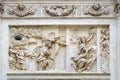 Fragment of facade of famous Holy Hut of Virgin Mary of Loreto, Prague Loreta, Prague, Czech Republic Royalty Free Stock Photo