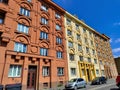 Art Nouveau municipal residential building situated in Prague\'s Vysocany district