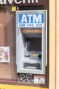 ATM with the option of withdrawals in EUR, USD and CZK