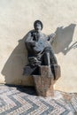 Czech musician Karel Hasler monument on the Old Castle Steps below the Prague Castle Royalty Free Stock Photo