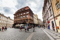 PRAGUE, CZECH REPUBLIC - JULY 18: Exterior views of famous Hous