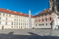 Obelisk at Prague Castle is a granite monolith and World War I memorial designed by Joze Plecnik