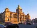 Prague, Czech Republic - June 26, 2010: Facade of the Historical Building of the National Museum of Prague Royalty Free Stock Photo