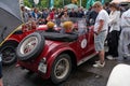 Prague, Czech Republic - June 17, 2023 - finish of the 1000 miles Czechoslovak race - Oldtimer classic car race Royalty Free Stock Photo