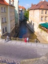 Prague, Czech Republic - 26 June, 2010: The hotel Certovka at house of old architecture in old town at Prague, Czech Republic Royalty Free Stock Photo