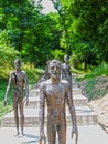 Prague, Czech Republic - 26 June, 2010: Monument to the Victims of Communism in . A number statues in in memory the Communist Royalty Free Stock Photo