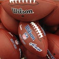 Prague, Czech Republic - June 23, 2014. Pack of Wilson football balls