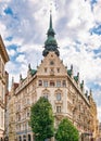 5 stars Hotel Paris Prague built in a neo gothic art nouveau architectural style in the center Royalty Free Stock Photo