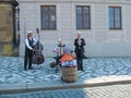 Prague, Czech Republic - 26 June, 2010: Street classical music performers at Prague Castle