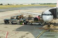 PRAGUE, CZECH REPUBLIC - JUNE 16, 2017: Vaclav Havel Prague International Airport, Ruzyne, Czech Republic.Passengers Royalty Free Stock Photo