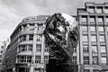 Prague, Czech Republic: the kinetic sculpture of `Franz Kafka`s Head` is an 11-meter-high work and is composed of 42 panels