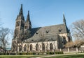 Basilica of Saints Peter and Paul, side view, Vysehrad, Prague, Czech Republic Royalty Free Stock Photo