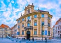The facade of Clementinum complex, Marianske Square, Prague, Czech Republic