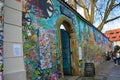 famous and popular tourist attraction John Lennon wall in Prague which is a symbol of freedom of speech