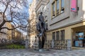 Franz Kafka statue in Prague Royalty Free Stock Photo