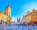 Architecture of medieval Old Town Square, Prague, Czech Republic Royalty Free Stock Photo