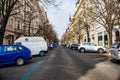 Prague, Czech republic - March 19, 2020. Most expensive street Parizska with exclusive shops without people during coronavirus cri