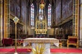 Neo-gothic interior of Basilica of St. Peter and St. Paul Royalty Free Stock Photo