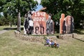 Prague, Czech Republic - May 28 2022: Commemoration of the anniversary of Operation Anthropoid in Prague, Zizkov at the