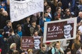 PRAGUE, CZECH REPUBLIC - MAY 15, 2017: Demonstration on Prague Wenceslas square against the current government and Babis Royalty Free Stock Photo